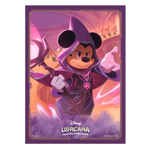 Plastiklommer - Mickey Mouse Wayward Sorcerer - (65 Sleeves) Disney Lorcana